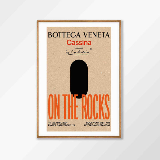 'On The Rocks' Bottega Cassina in Tasmanian Oak Frame | Atollo Printshop