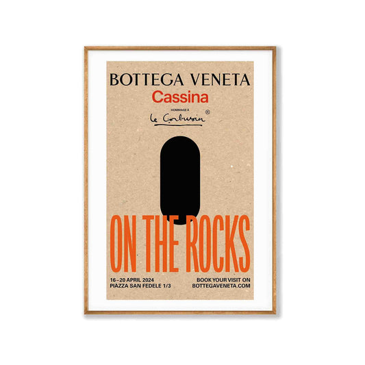 'On The Rocks' Bottega Cassina in Tasmanian Oak Frame | Atollo Printshop