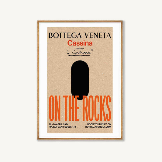 'On The Rocks' Bottega Cassina in Tasmanian Oak Frame | Atollo Printshop