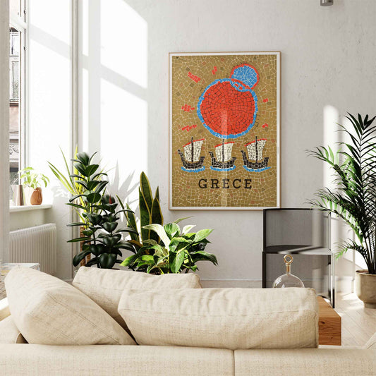 Gréce 1967 Travel Framed Art Print | Atollo Printshop