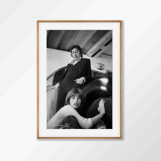 Jane Birkin And Serge Gainsbourg 1969 in Tasmanian Oak Frame | Atollo Printshop