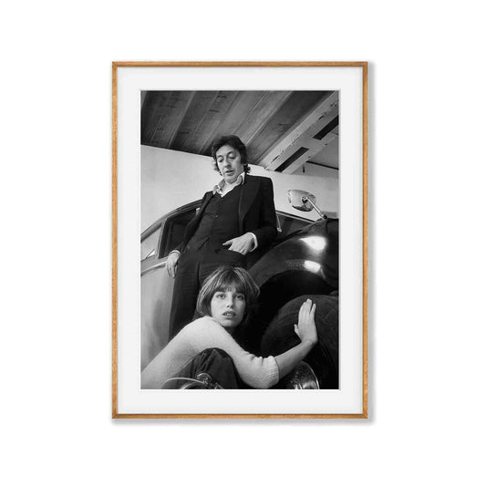 Jane Birkin And Serge Gainsbourg 1969 in Tasmanian Oak Frame | Atollo Printshop