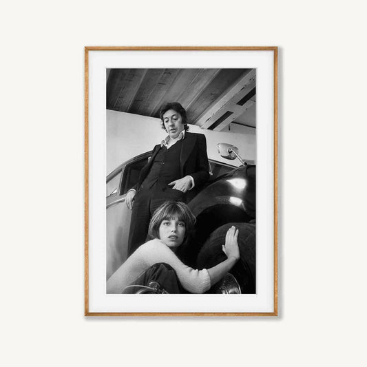 Jane Birkin And Serge Gainsbourg 1969 in Tasmanian Oak Frame | Atollo Printshop