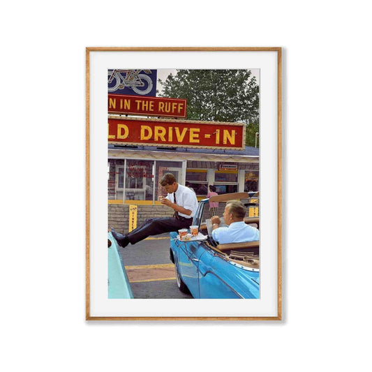 John F. Kennedy – John F Kennedy in Tasmanian Oak Frame | Atollo Printshop