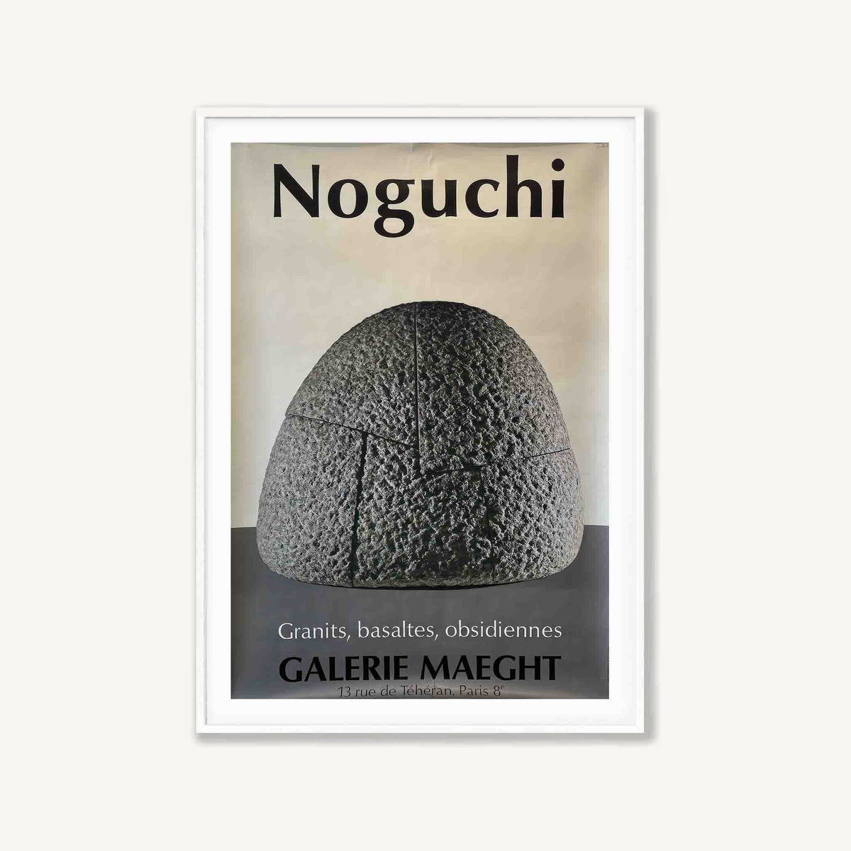 Noguchi Exhibition in Matte White Frame | Atollo Printshop