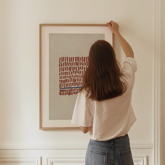 Minimalist Brush Strokes Framed Art Print | Atollo Printshop