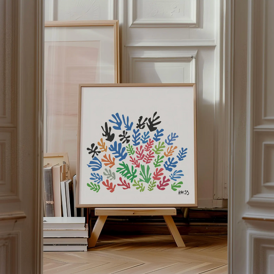 Henri Matisse – La Gerbe Square Frame Framed Art Print | Atollo Printshop