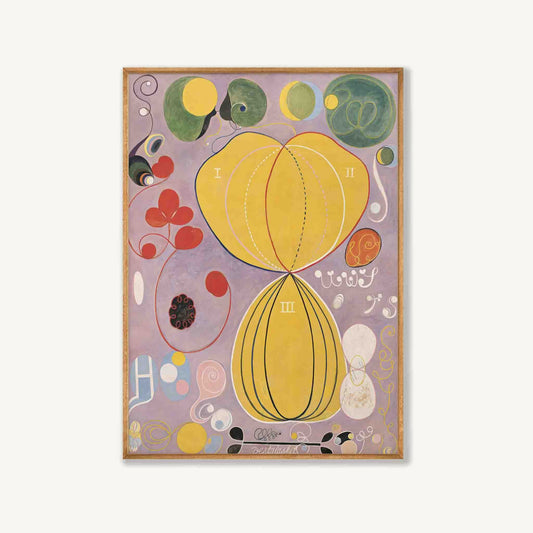 Hilma af Klint – Ten Largest in Tasmanian Oak Frame | Atollo Printshop