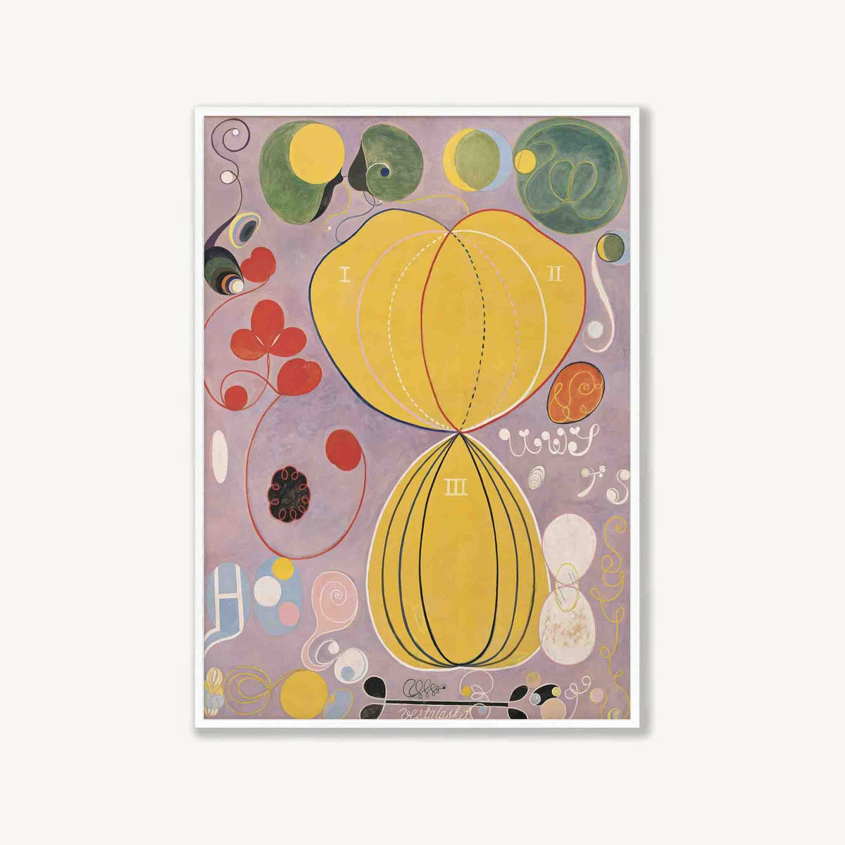 Hilma af Klint – Ten Largest in Matte White Frame | Atollo Printshop