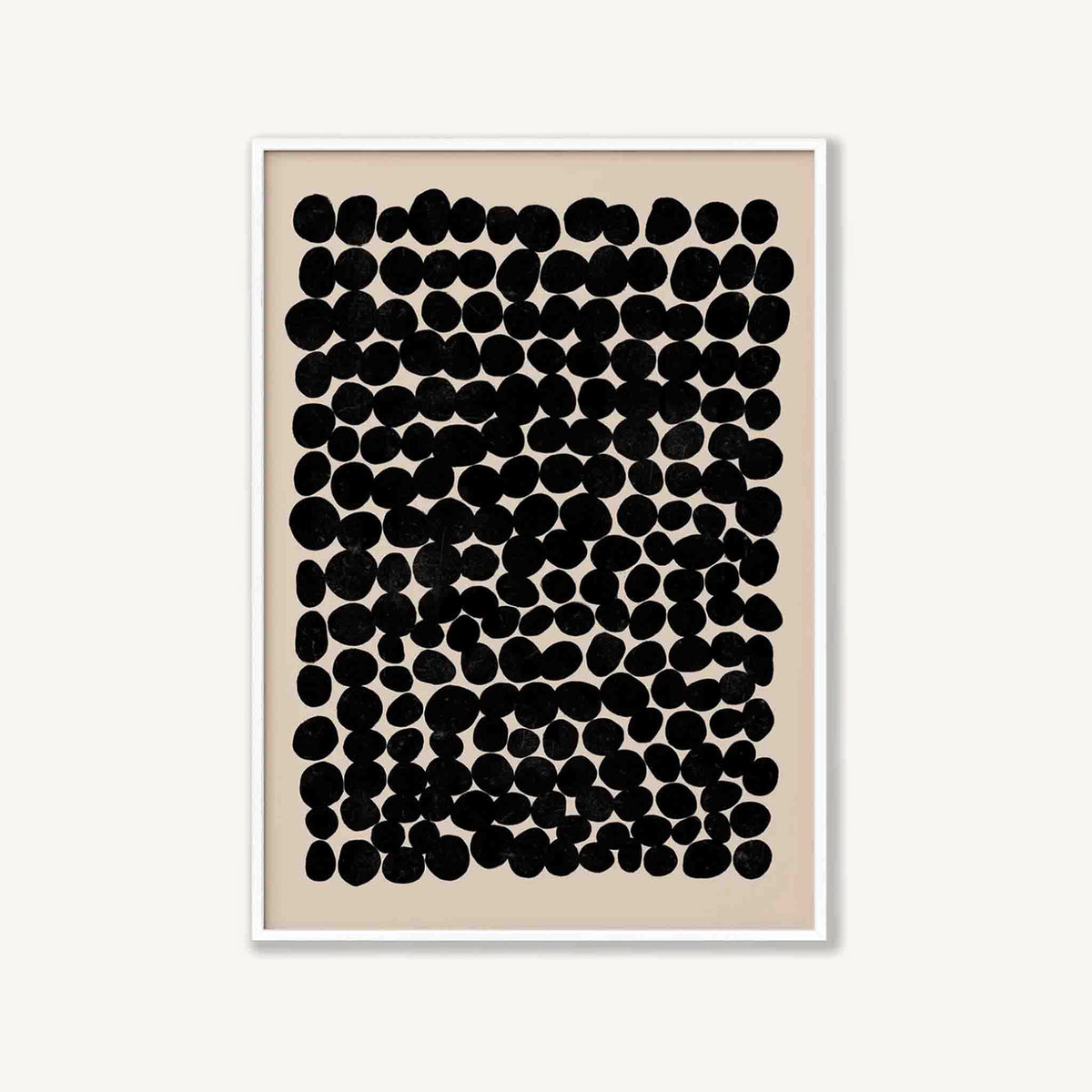 Abstract Circles in Matte White Frame | Atollo Printshop