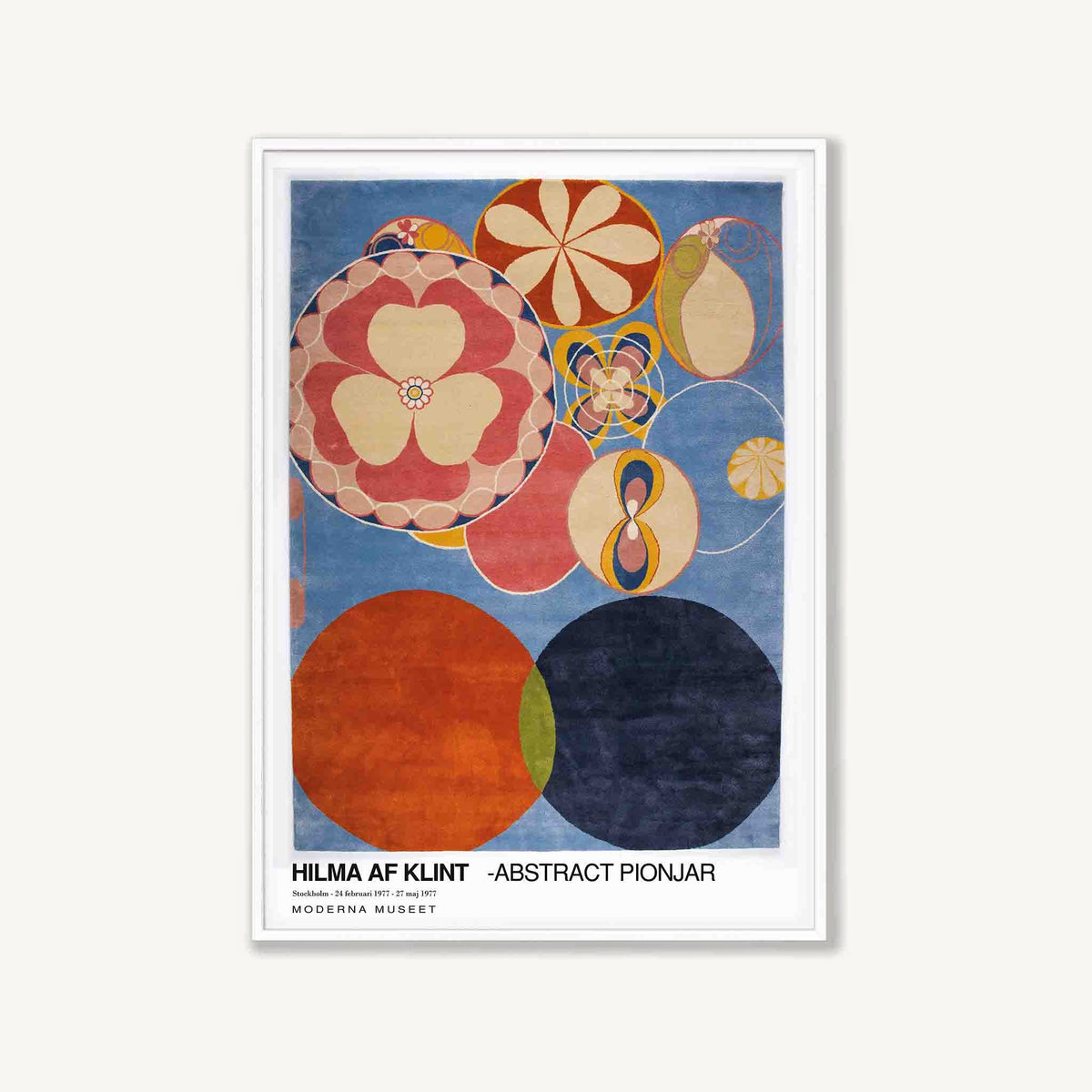 Hilma af Klint – Abstract Pionjar in Matte White Frame | Atollo Printshop