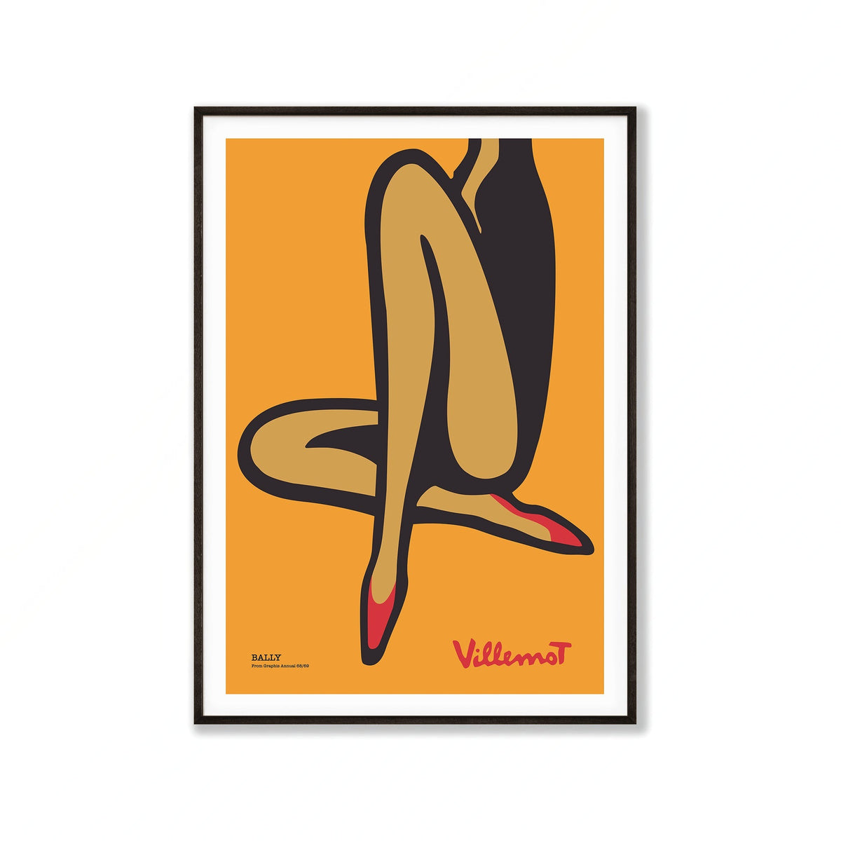 Martini & Bally Vintage Poster Set in Matte Black Frame | Atollo Printshop