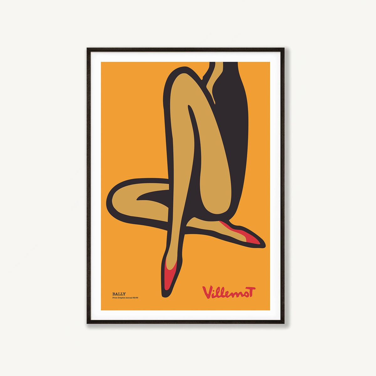 Martini & Bally Vintage Poster Set in Matte Black Frame | Atollo Printshop