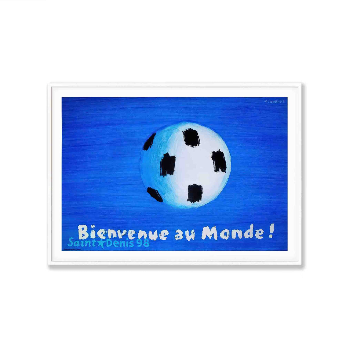 Bienvenue Au Monde! by Quarez in Matte White Frame | Atollo Printshop