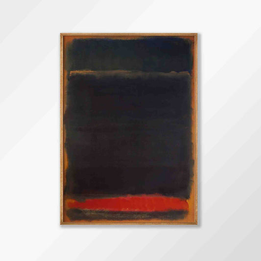 Mark Rothko – Black Over Orange And Red in Tasmanian Oak Frame | Atollo Printshop