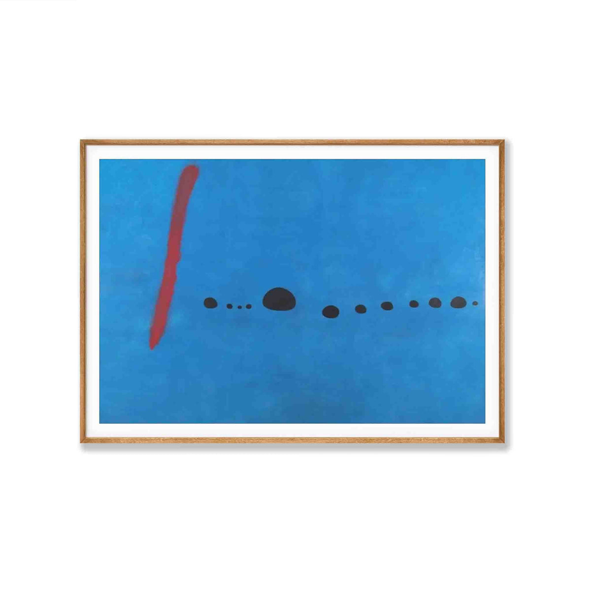 Joan Miró – Joan Miro Blue in Tasmanian Oak Frame | Atollo Printshop