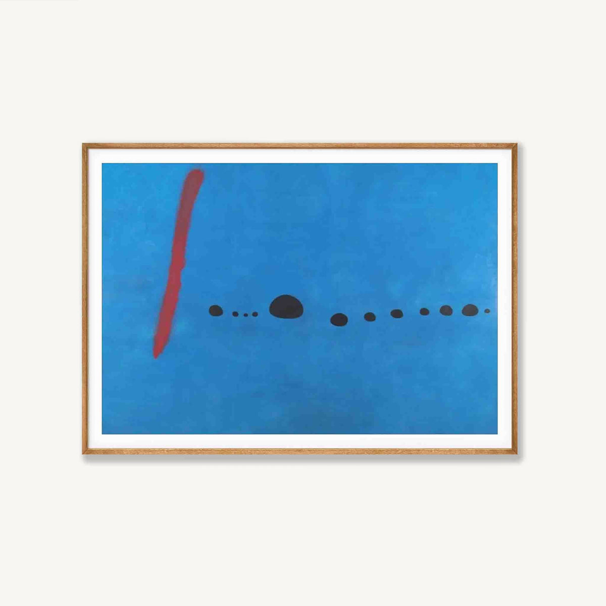 Joan Miró – Joan Miro Blue in Tasmanian Oak Frame | Atollo Printshop