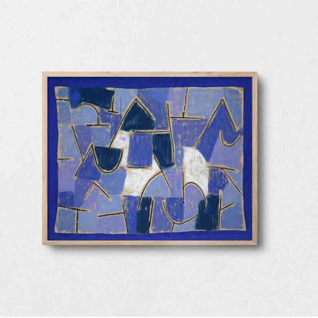 Blue Modern Gallery Wall