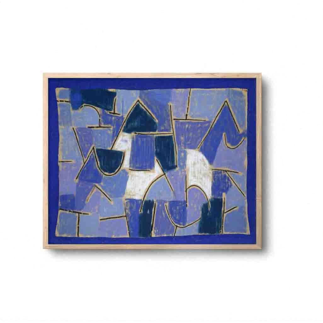 Blue Modern Gallery Wall Art Print | Atollo Printshop