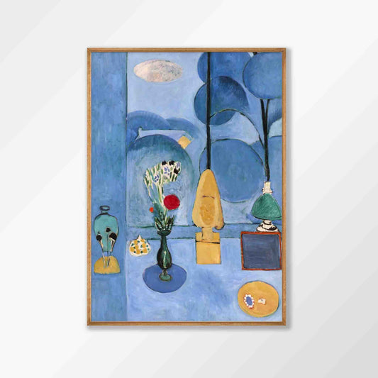 Henri Matisse – Blue Window in Tasmanian Oak Frame | Atollo Printshop