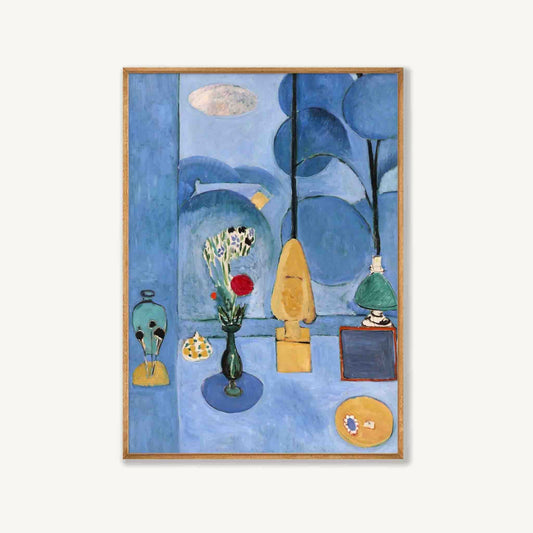 Henri Matisse – Blue Window in Tasmanian Oak Frame | Atollo Printshop
