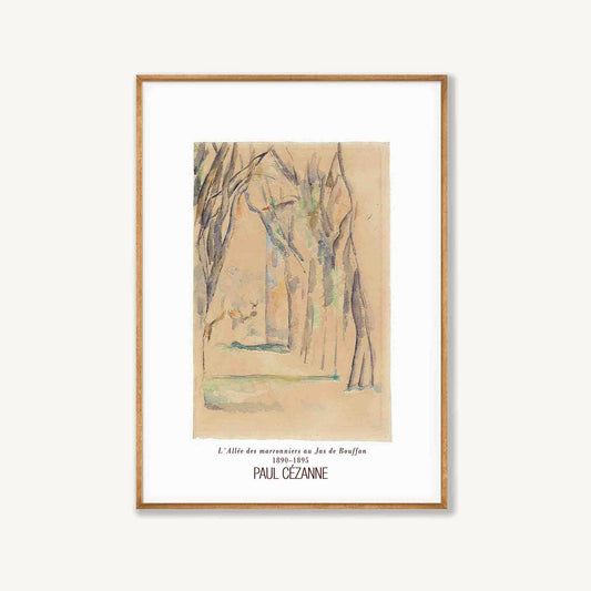 Paul Cézanne Exhibition 1890-1895 in Tasmanian Oak Frame | Atollo Printshop