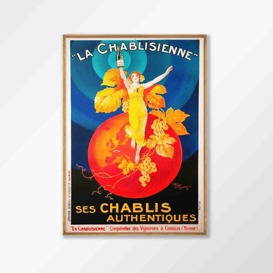 Chablisienne by Leonetto Cappiello in Tasmanian Oak Frame | Atollo Printshop