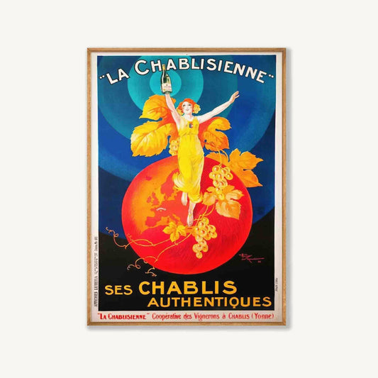 Chablisienne by Leonetto Cappiello in Tasmanian Oak Frame | Atollo Printshop