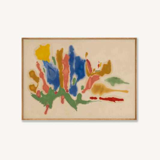 Cool Summer 1962 by Helen Frankenthaler in Tasmanian Oak Frame | Atollo Printshop