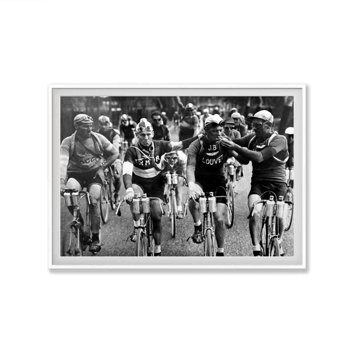 Tour De France in Matte White Frame | Atollo Printshop