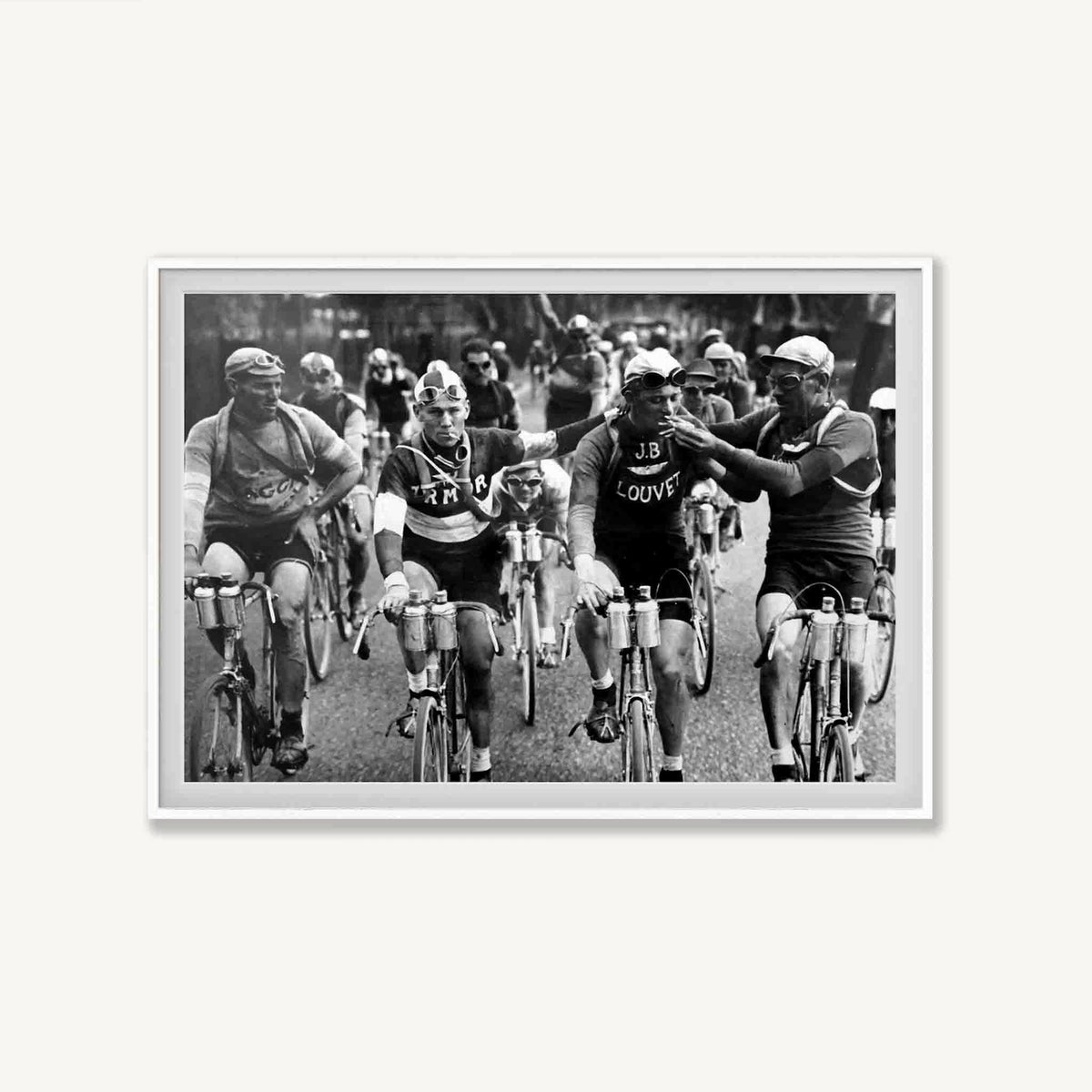 Tour De France in Matte White Frame | Atollo Printshop