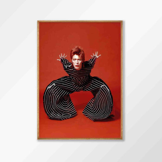 David Bowie β Ziggy Stardust in Tasmanian Oak Frame | Atollo Printshop