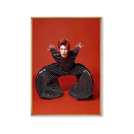 David Bowie – Ziggy Stardust in Tasmanian Oak Frame | Atollo Printshop