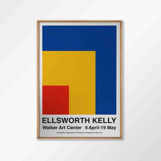 Ellsworth Kelly Exhibition in Tasmanian Oak Frame | Atollo Printshop