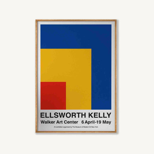 Ellsworth Kelly Exhibition in Tasmanian Oak Frame | Atollo Printshop