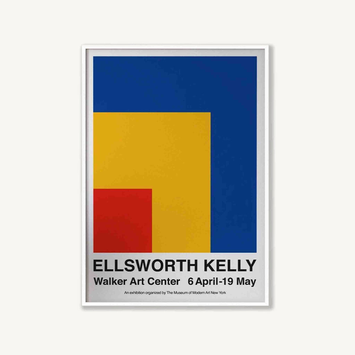 Ellsworth Kelly Exhibition in Matte White Frame | Atollo Printshop