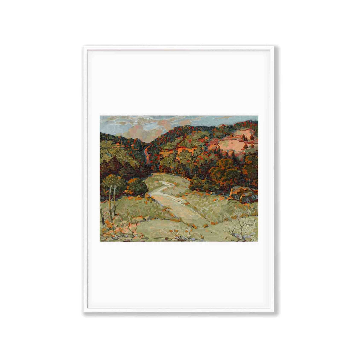 English Countryside in Matte White Frame | Atollo Printshop