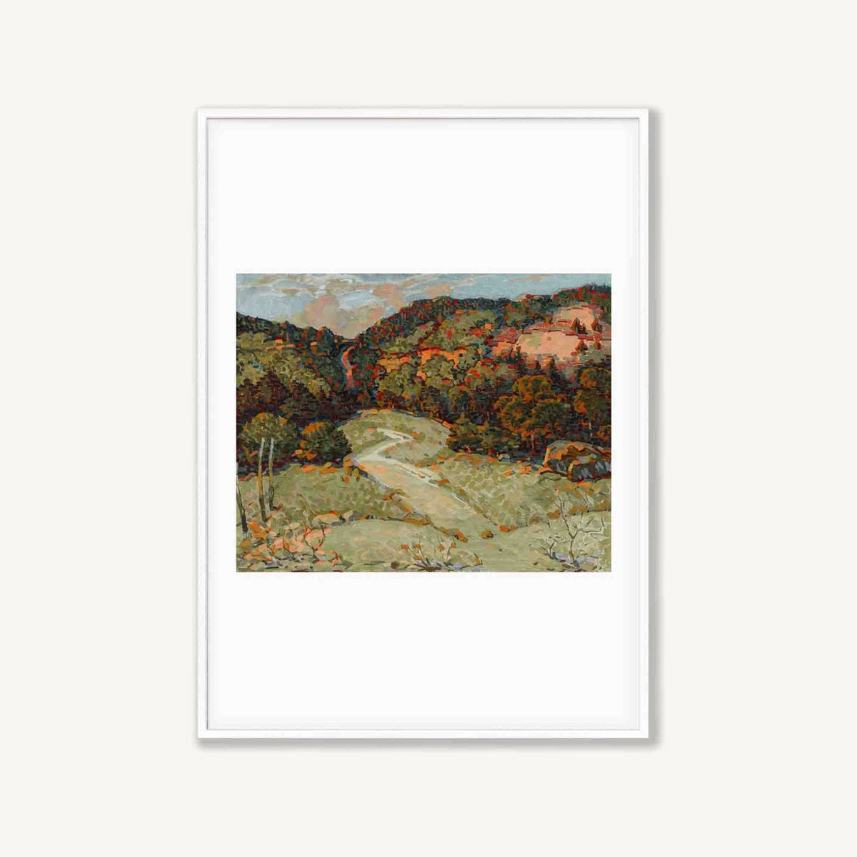 English Countryside in Matte White Frame | Atollo Printshop