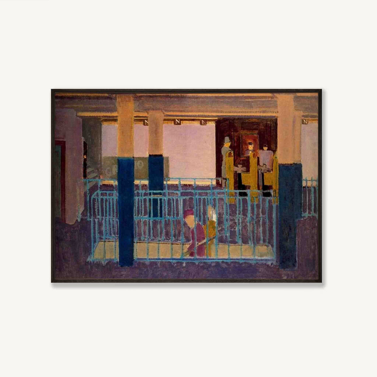 Mark Rothko – Entrance to Subway in Matte Black Frame | Atollo Printshop