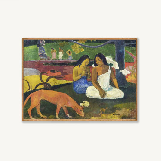 Dog by Paul Gauguin in Tasmanian Oak Frame | Atollo Printshop