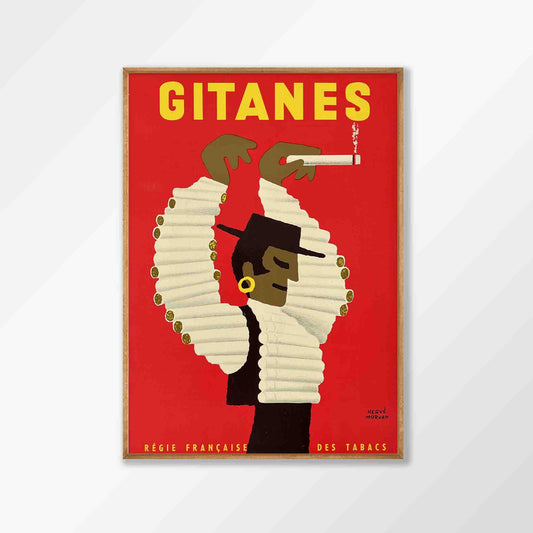Gitanes Vintage in Tasmanian Oak Frame | Atollo Printshop