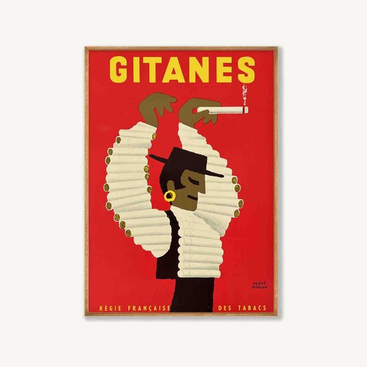 Gitanes Vintage in Tasmanian Oak Frame | Atollo Printshop
