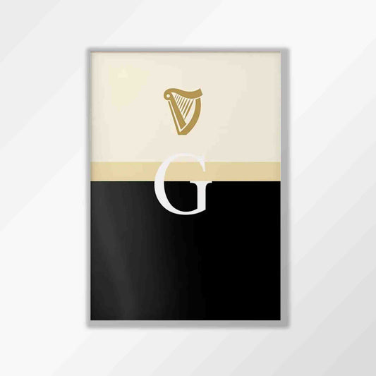 Split The G Guinness Framed Art Print | Atollo Printshop