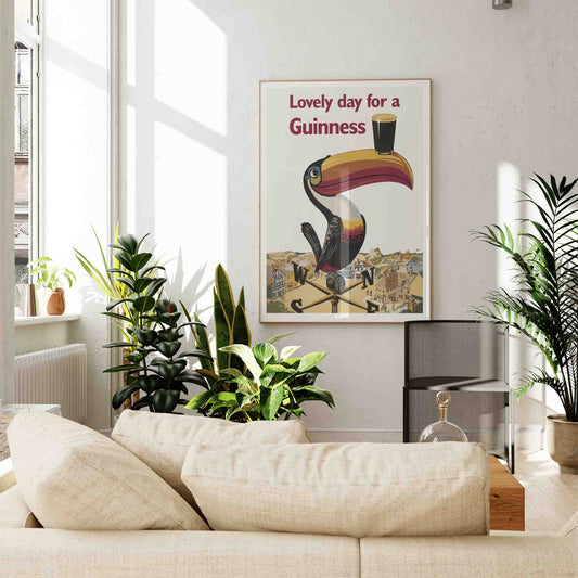 Lovely Day For A Guinness Framed Art Print | Atollo Printshop