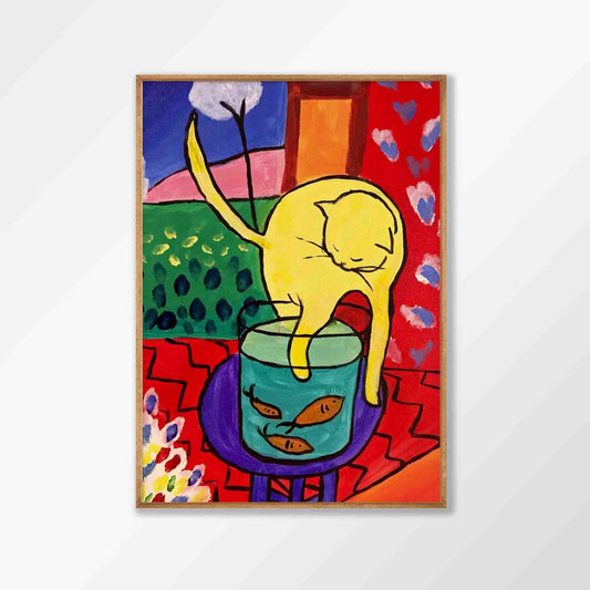 Henri Matisse – Cat in Tasmanian Oak Frame | Atollo Printshop