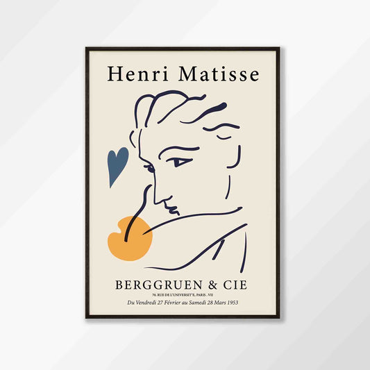 Henri Matisse – Exhibition No.03 in Matte Black Frame | Atollo Printshop