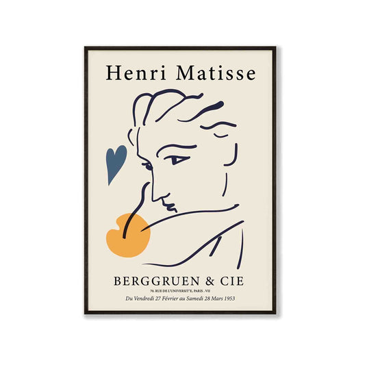Henri Matisse – Exhibition No.03 in Matte Black Frame | Atollo Printshop