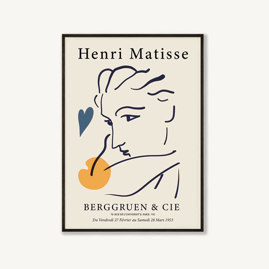 Henri Matisse – Exhibition No.03 in Matte Black Frame | Atollo Printshop