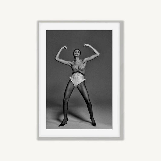 Imaan Hammam Fashion Framed Art Print | Atollo Printshop
