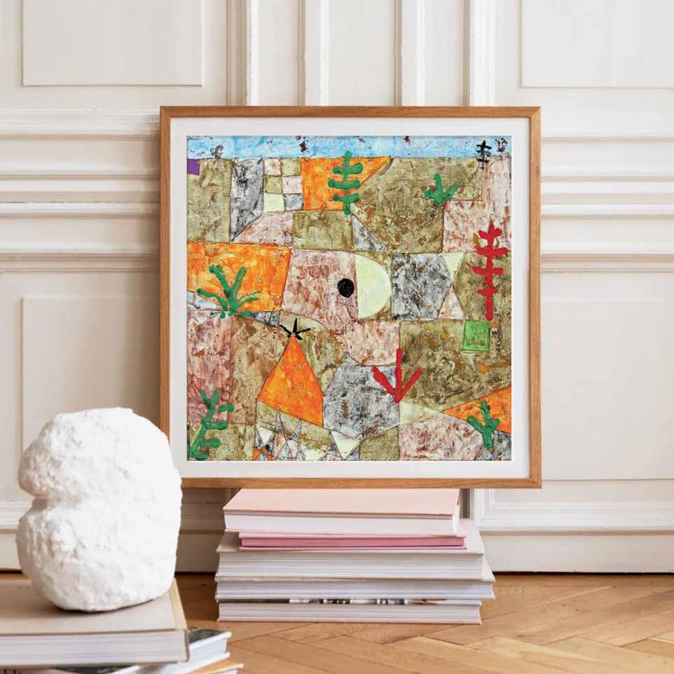Landscape by Paul Klee Square Frame